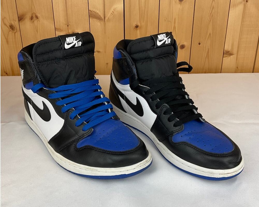 Nike Jordan 1 Retro OG High Royal Toe Size 11 BLK/WHT/Royal